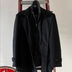 Saint Laurie Dark Gray Dress Coat